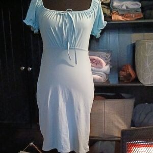 Elegant Sky Blue Chemise for Women